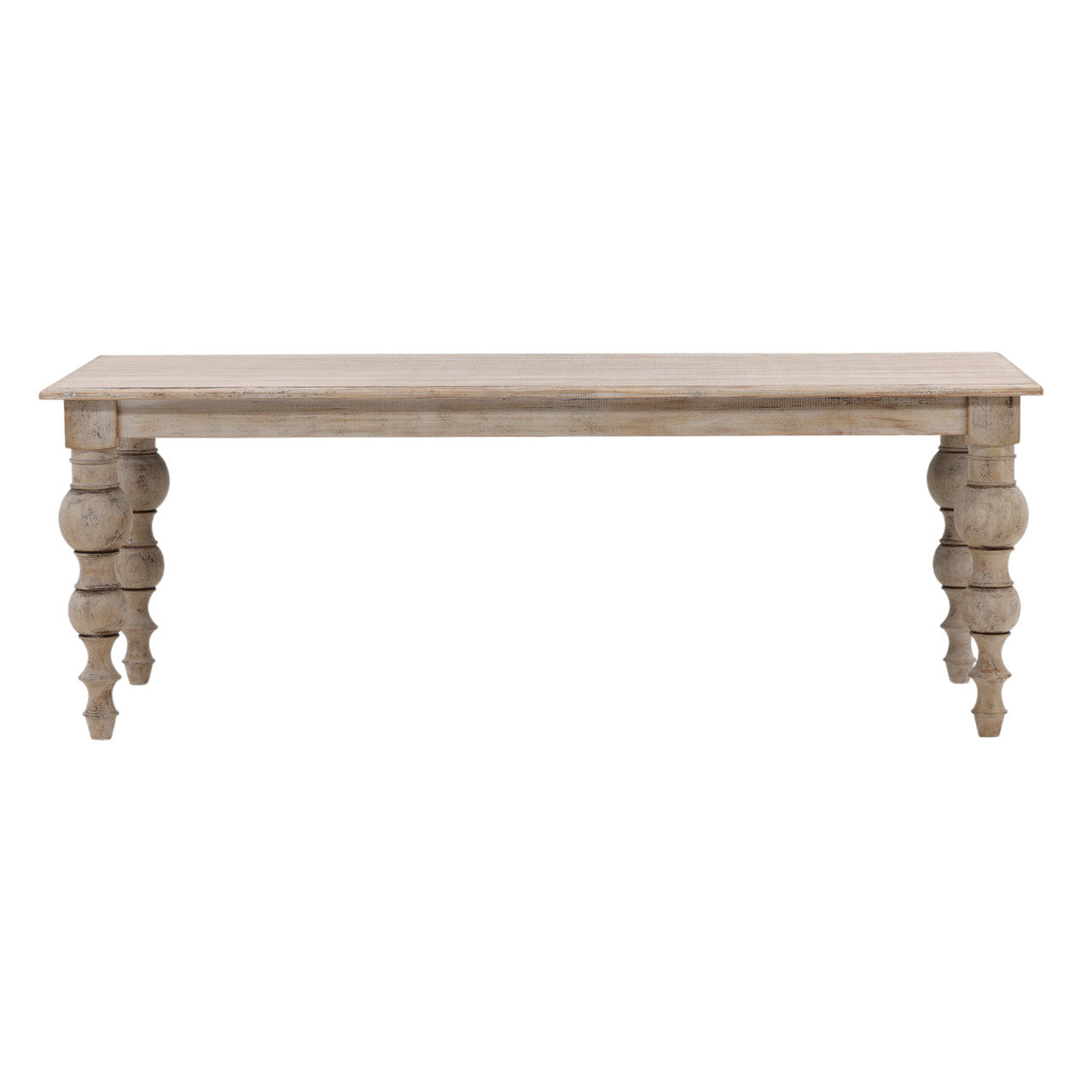 Kramer 84" Reclaimed Pine Wood Dinner Table in Antique Finish