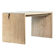 Elliot Reclaimed Pine Wood Desk in a Light Warm Wash Finish