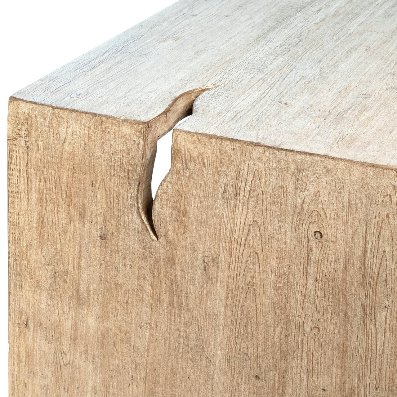 Elliot Reclaimed Pine Wood Desk in a Light Warm Wash Finish