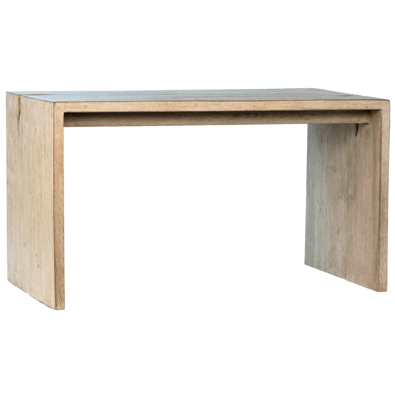 Elliot Reclaimed Pine Wood Desk in a Light Warm Wash Finish