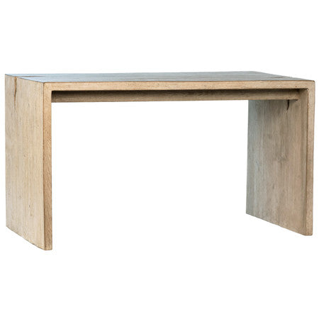 Elliot Reclaimed Pine Wood Desk in a Light Warm Wash Finish