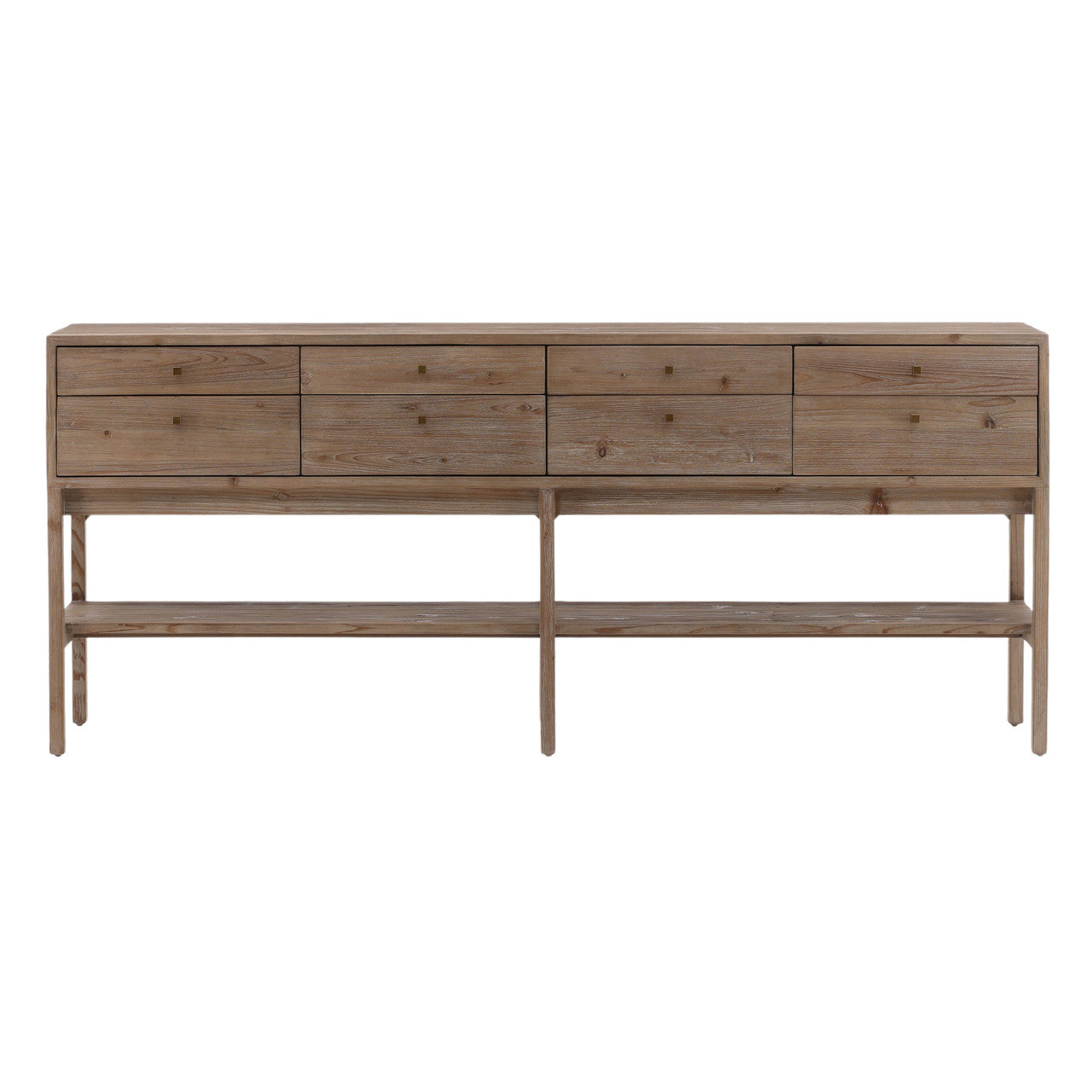 Rory Reclaimed Pine Wood Console Table in Brown