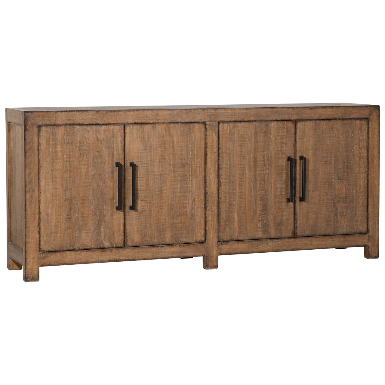 Elliot Reclaimed Pine Wood Sideboard in a Medium Brown Finish