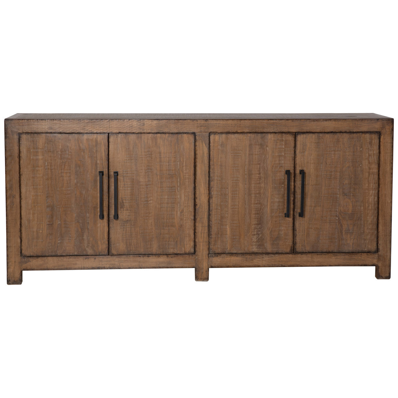 Elliot Reclaimed Pine Wood Sideboard in a Medium Brown Finish