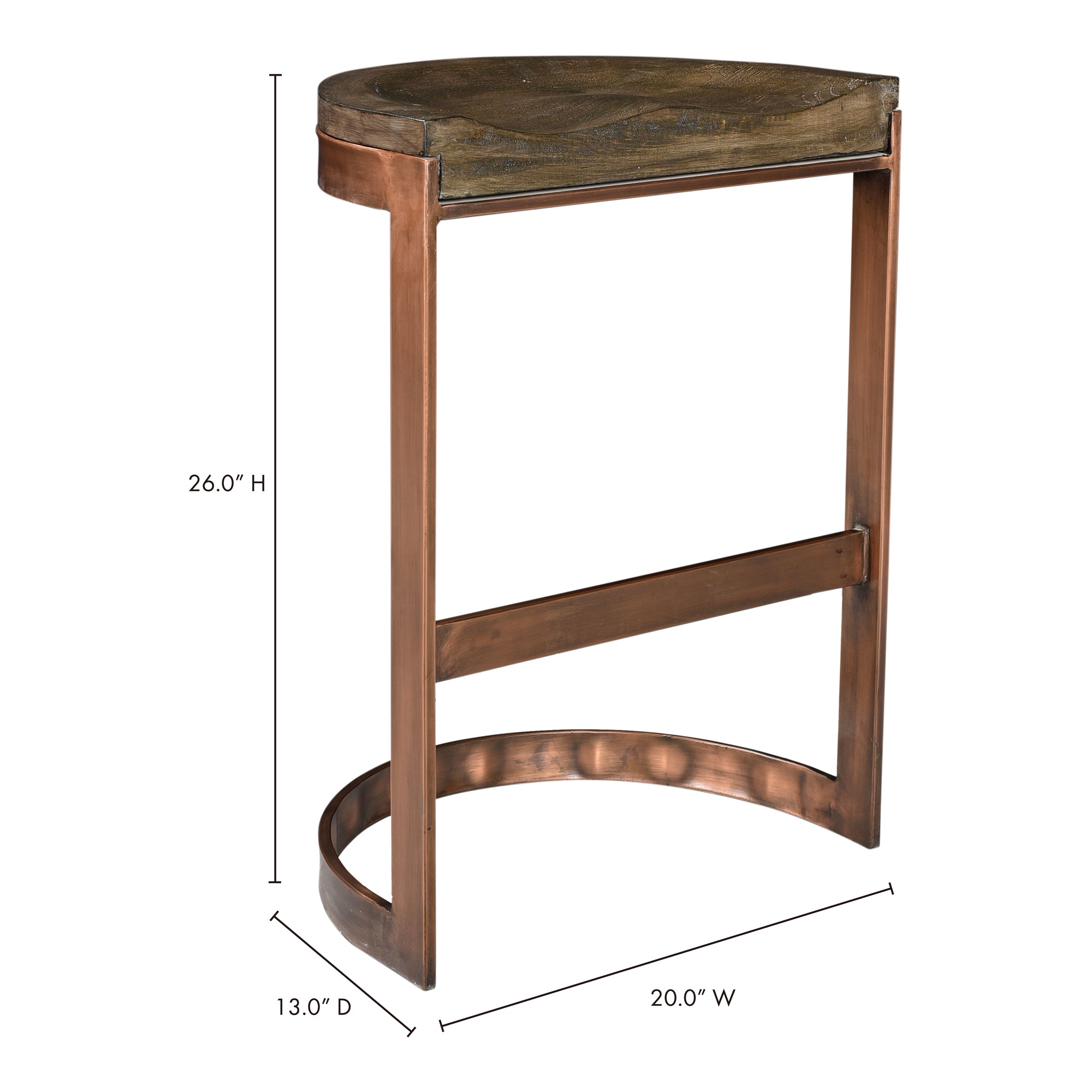 Bancroft Counter Stool Grey by Moe's Home Collection - view 5