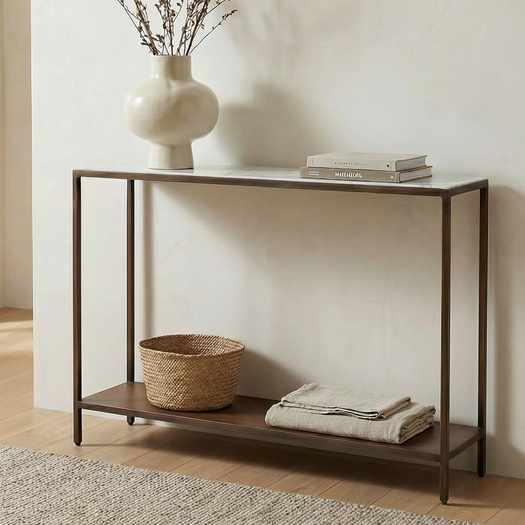 Bottego Console Table Antique Copper by Moe's Home Collection - view 2