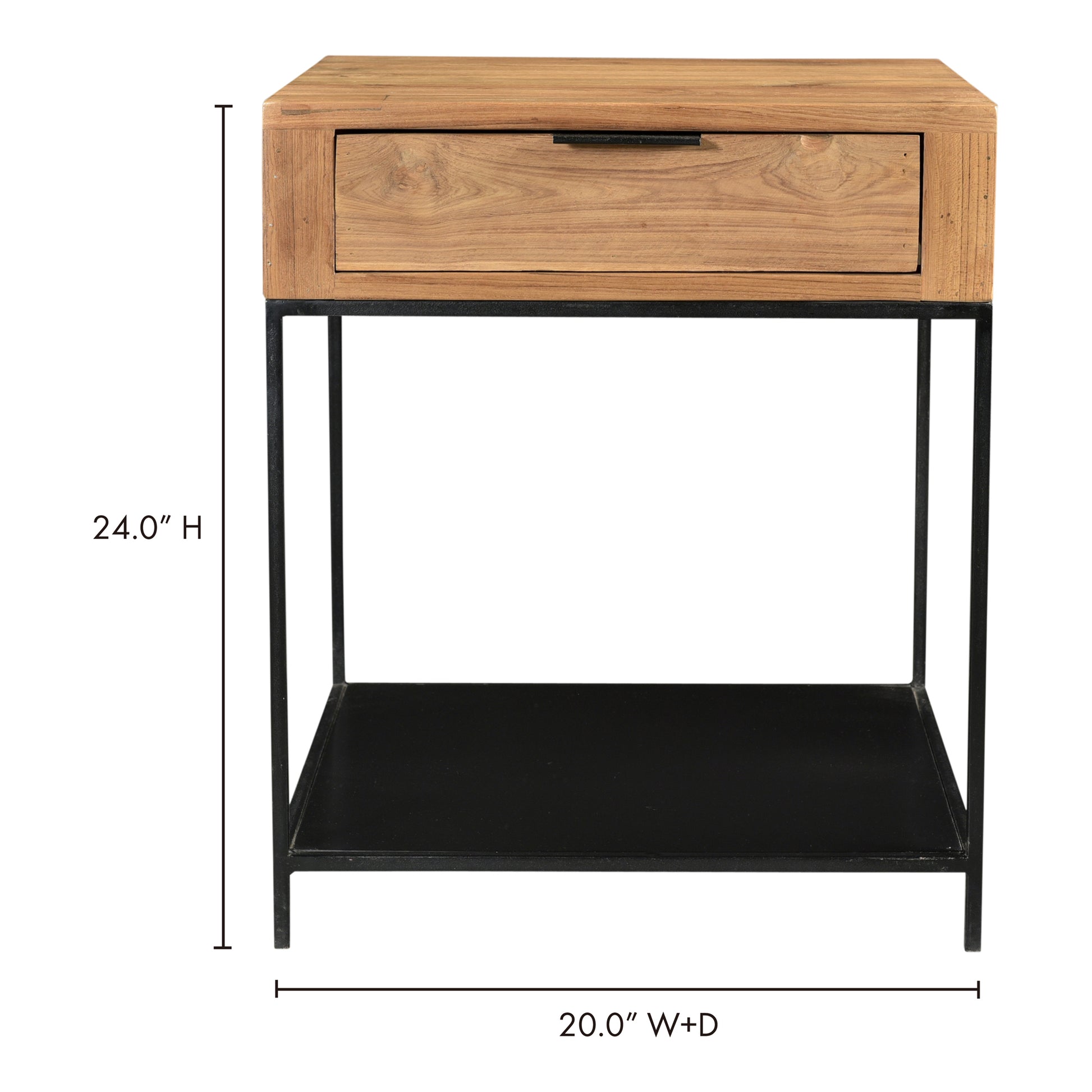 Joliet Side Table Natural by Moe's Home Collection - view 8