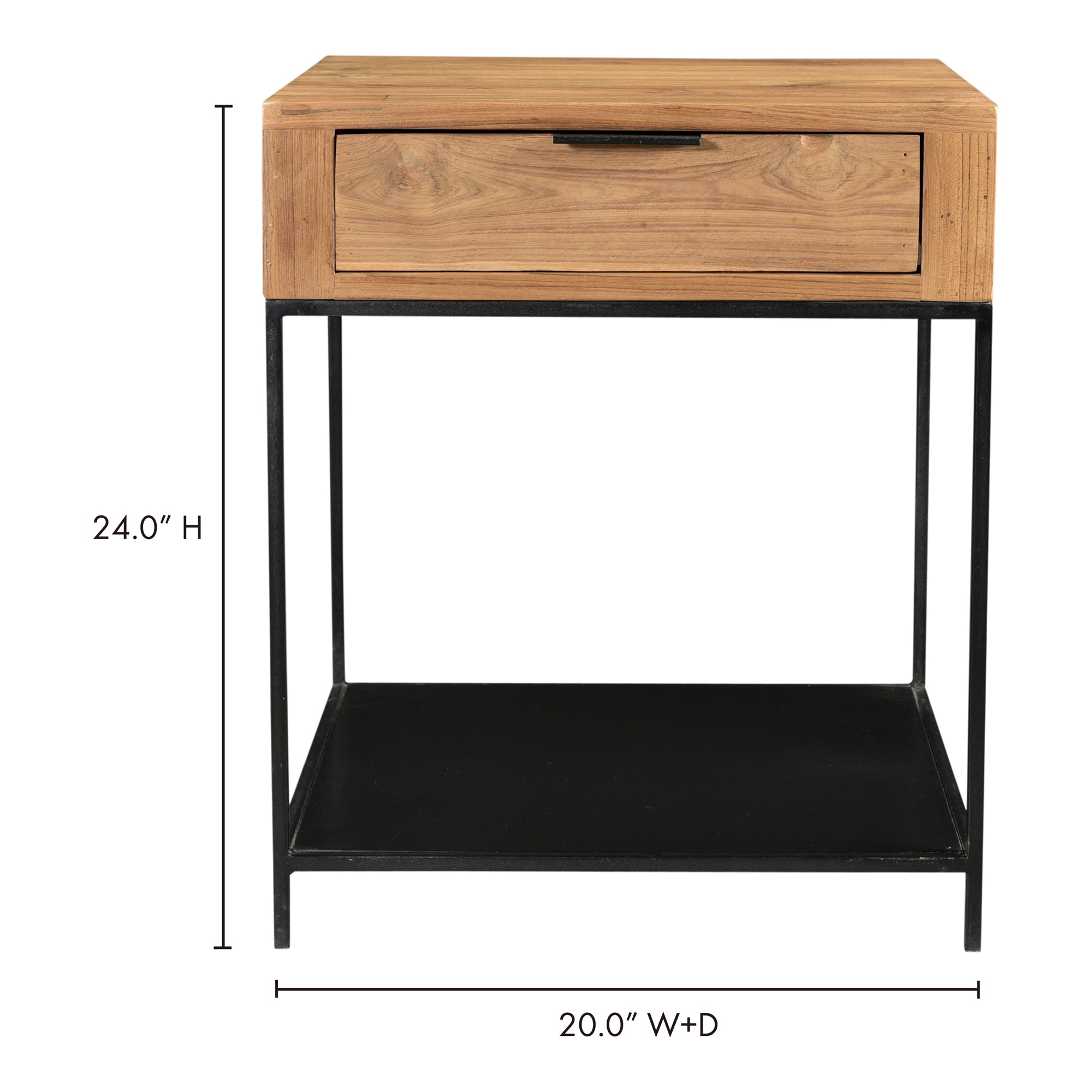Joliet Side Table Natural by Moe's Home Collection - view 8