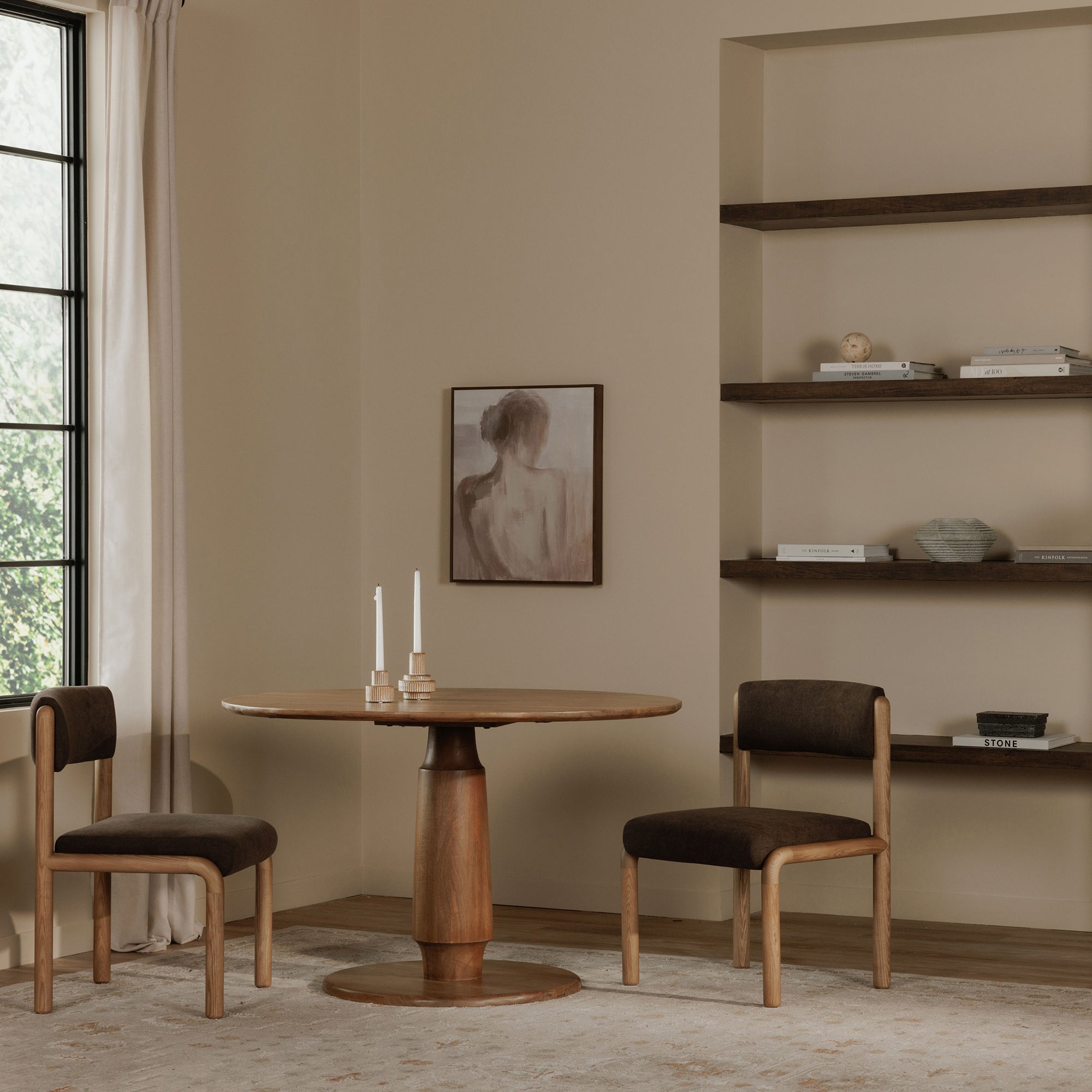 Clark Dining Table Brown by Moe's Home Collection - view 3