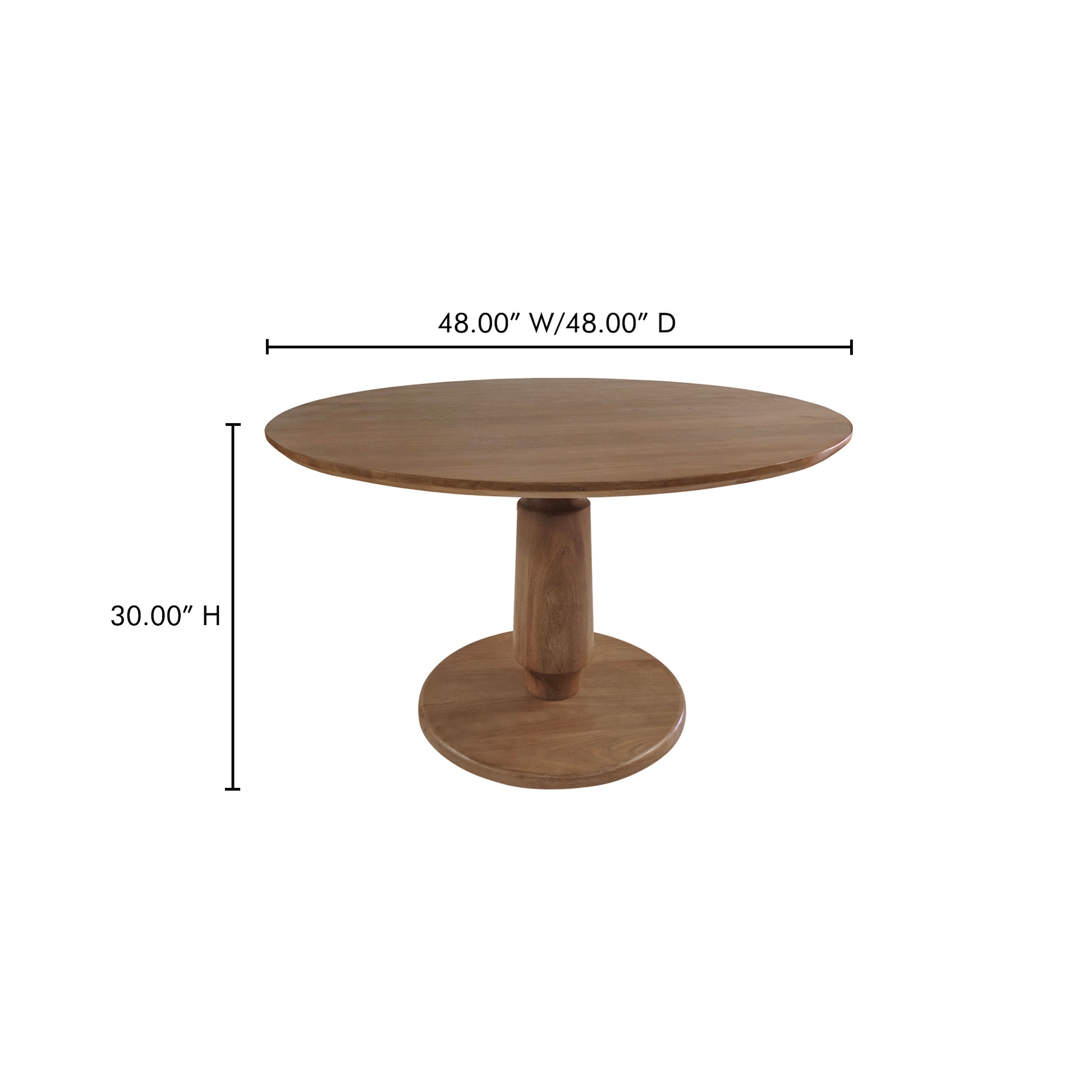 Clark Dining Table Brown by Moe's Home Collection - view 4