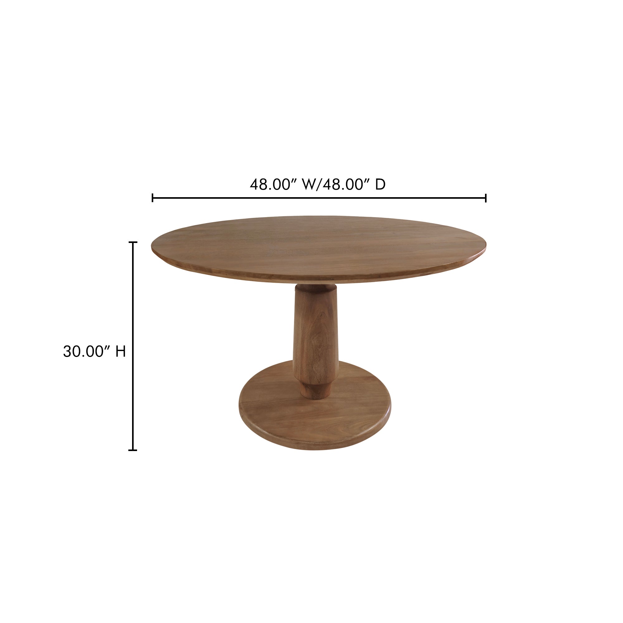 Clark Dining Table Brown by Moe's Home Collection - view 4