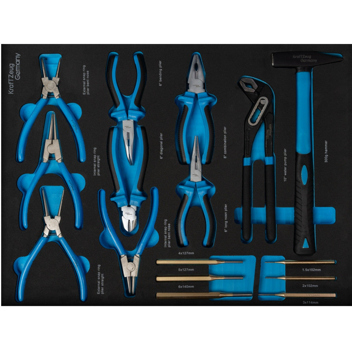251 Piece Tool Cabinet Complete With Tools, 8 Drawer Blue Tool Chest