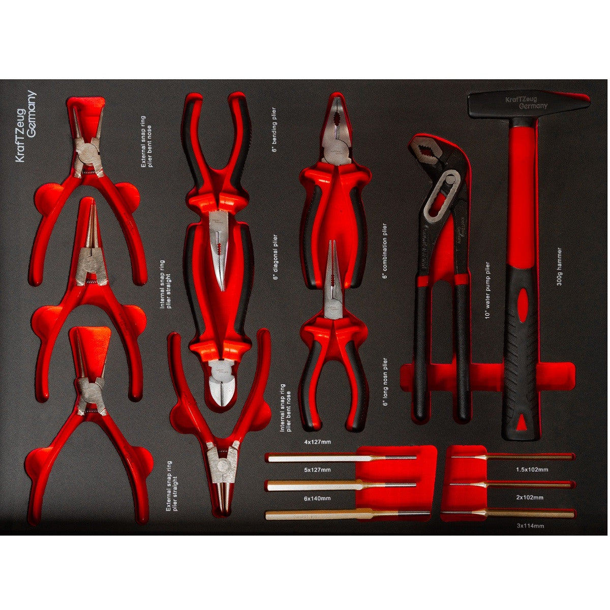 251 Piece Tool Cabinet Complete With Tools, 7 Drawer Red Tool