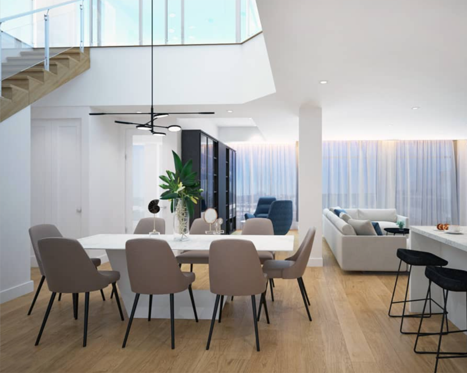Origami Dining Table Double Extension