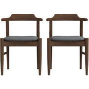Daisy Gray Fabric Dining Chair (Set Of 2)