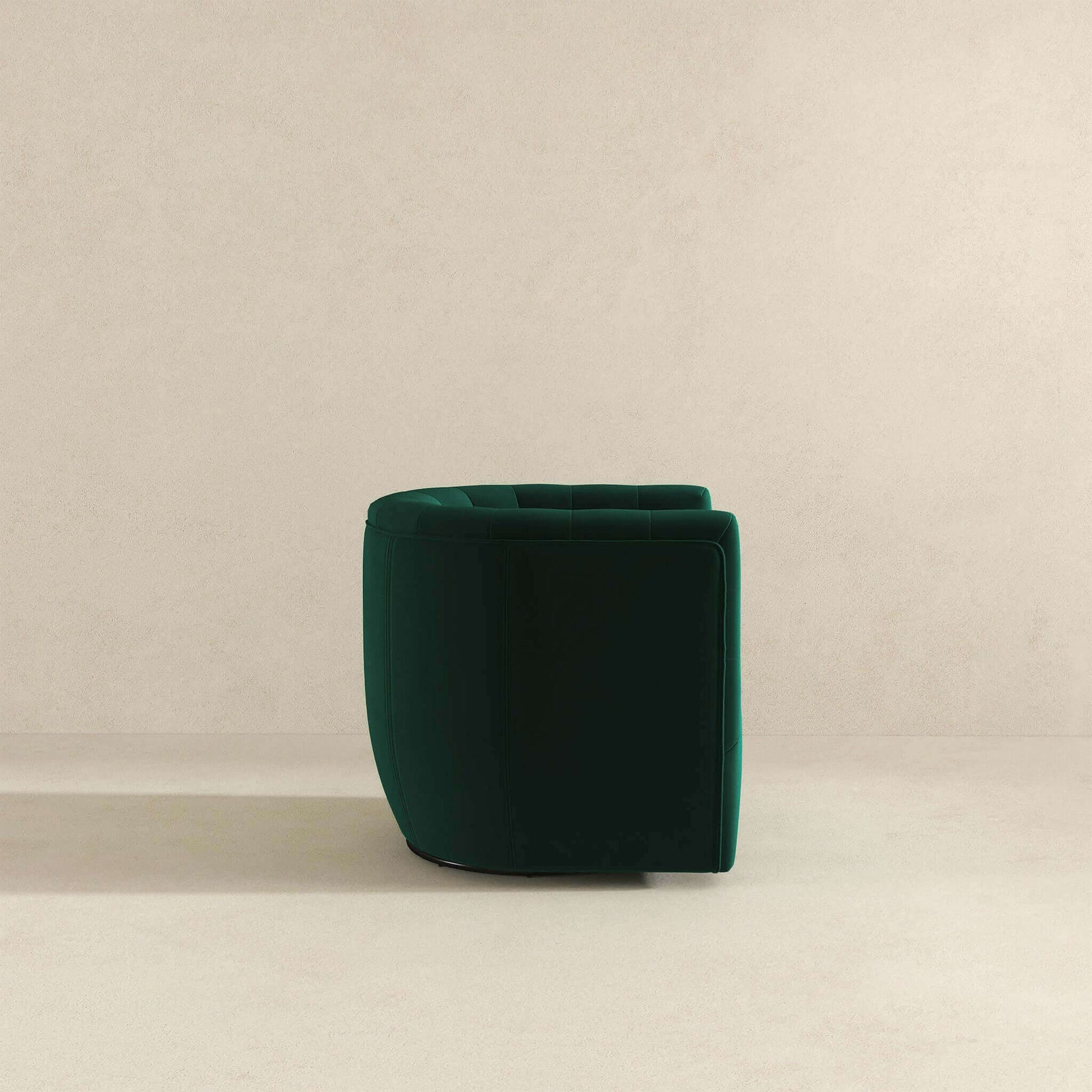 Delaney Mid-Century Modern Green Velvet Swivel Accent Chair