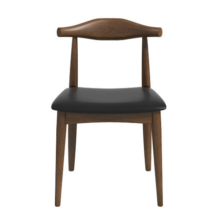 Destiny  Black PU Dining Chairs (Set Of 2) - 20"