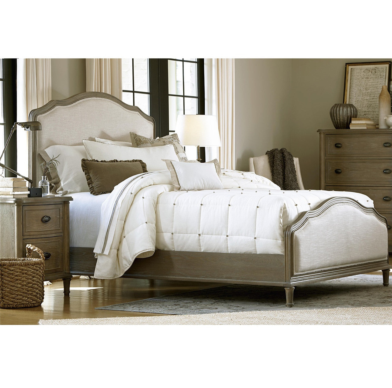 Devon French light oak nightstand