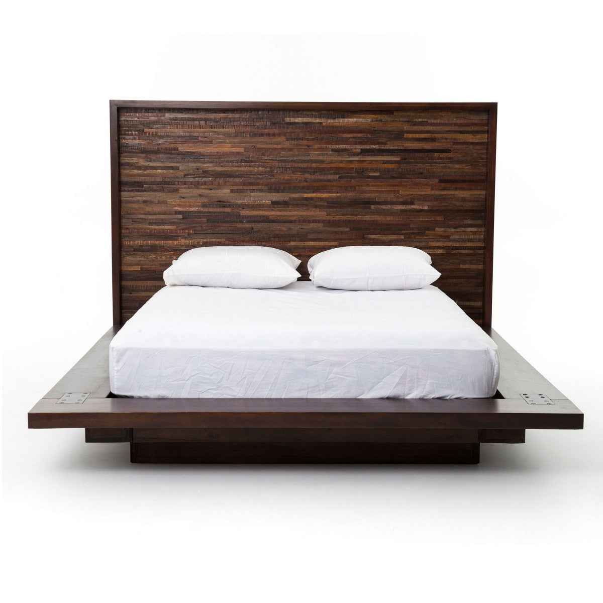 Devon Reclaimed Wood Queen Platform Bed Frame