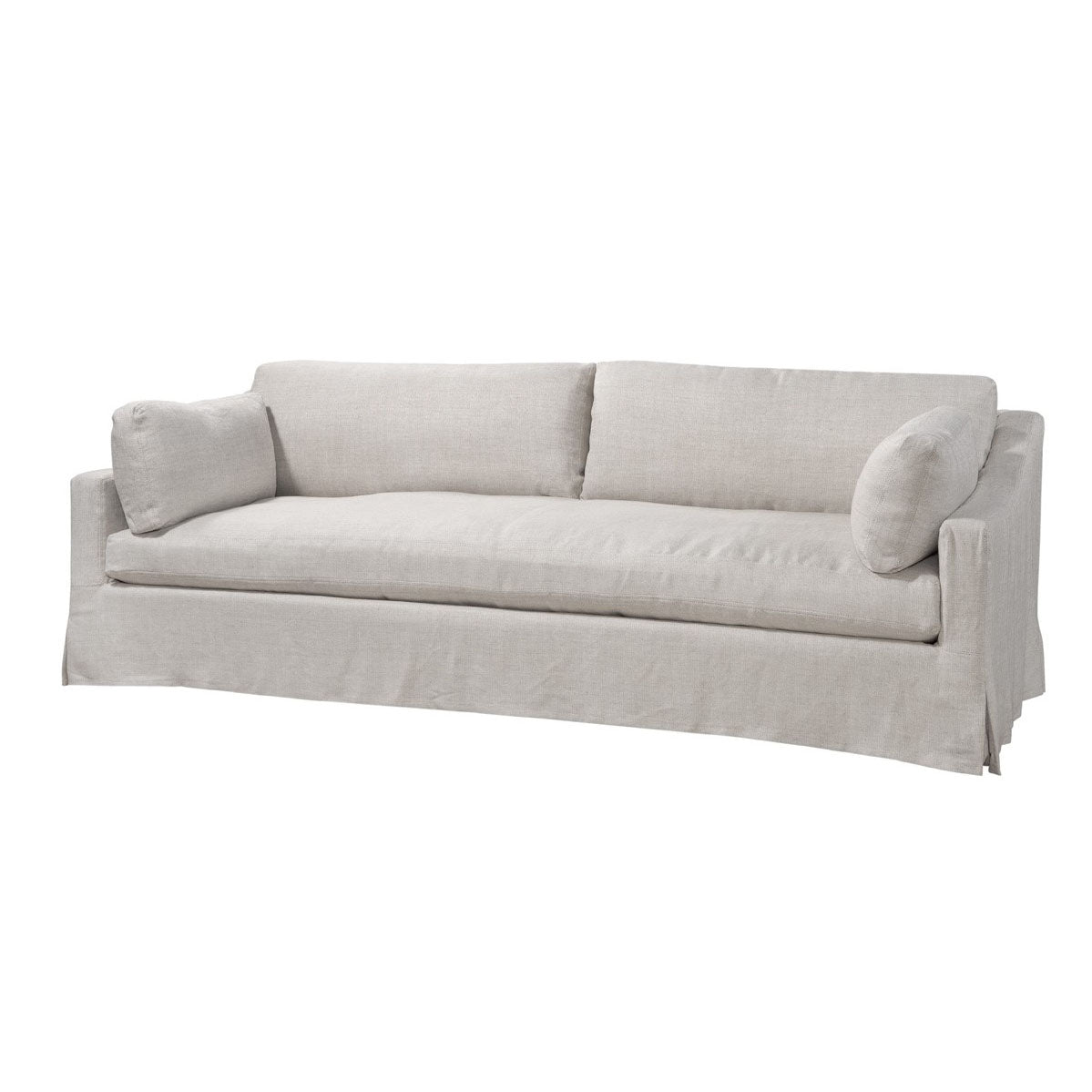 Dunne 96″ Slipcovered Sofa in Floris Linen (Performance Fabric)