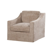 Dunne Slipcovered Swivel Chair in Churchill Driftwood