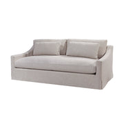 Dunne 84″ Slipcovered Studio Sofa in Floris Linen (Performance Fabric)