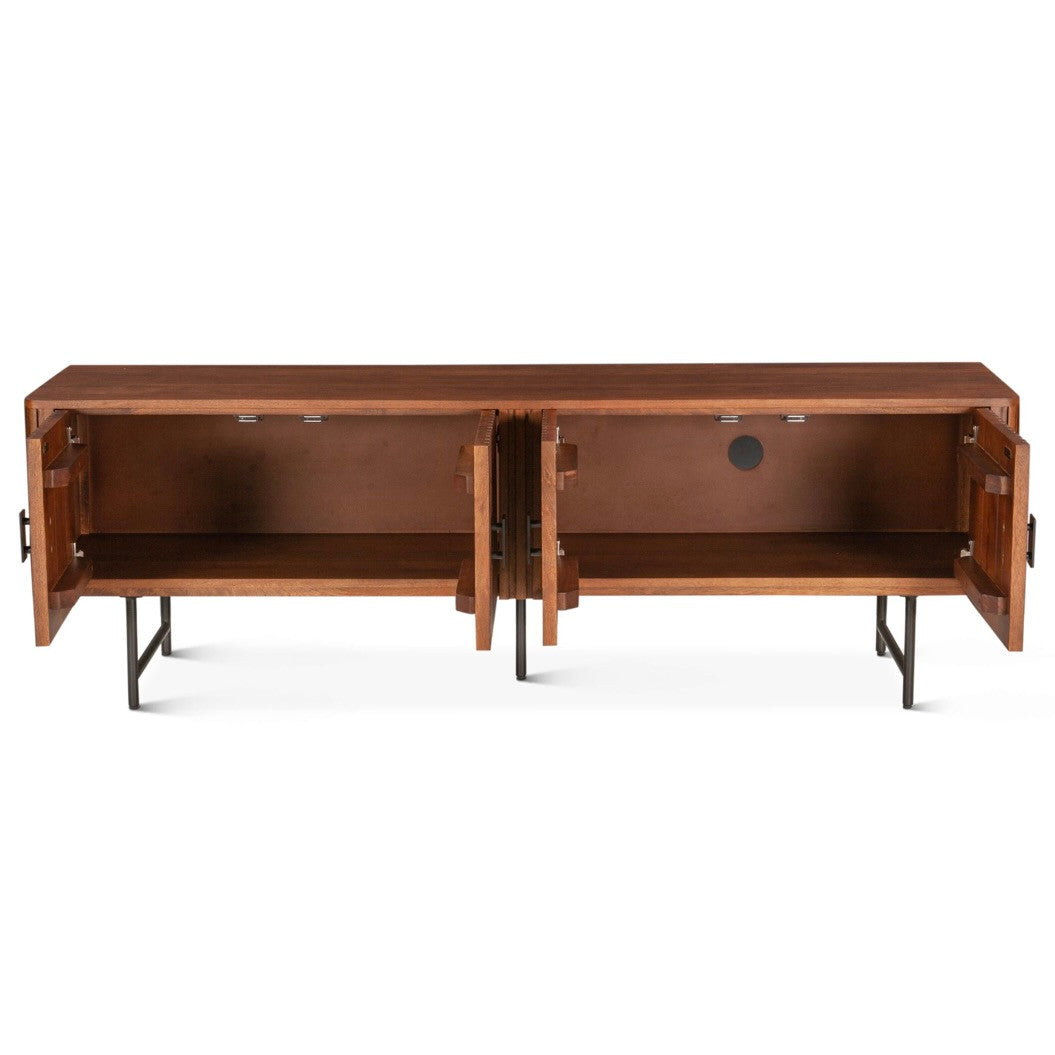 Valor 67" Plasma Cabinet  Pecan Brown