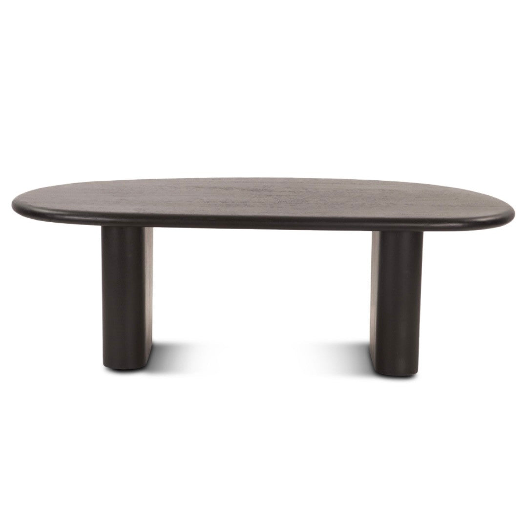 Helsinki 54" Mango Wood Coffee Table Black