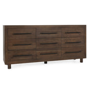 Jackson Acacia Wood 9-Drawer Dresser 78"