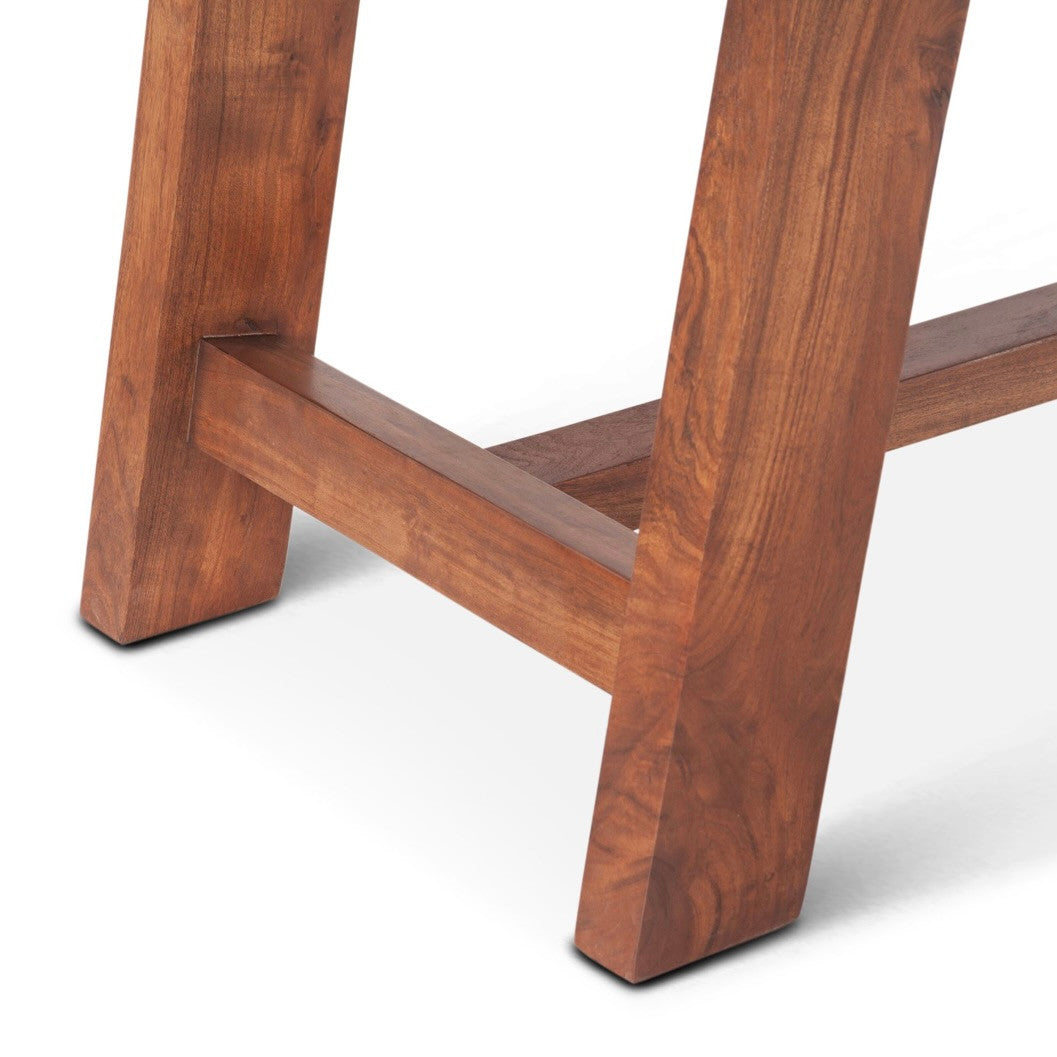 Savannah 75" Acacia Wood Gathering Table Cinnamon Brown