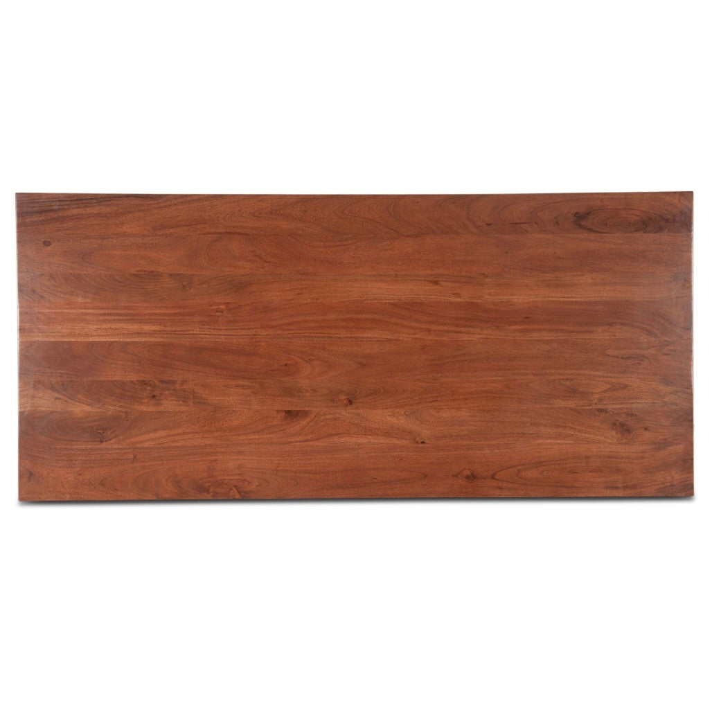Savannah 75" Acacia Wood Gathering Table Cinnamon Brown