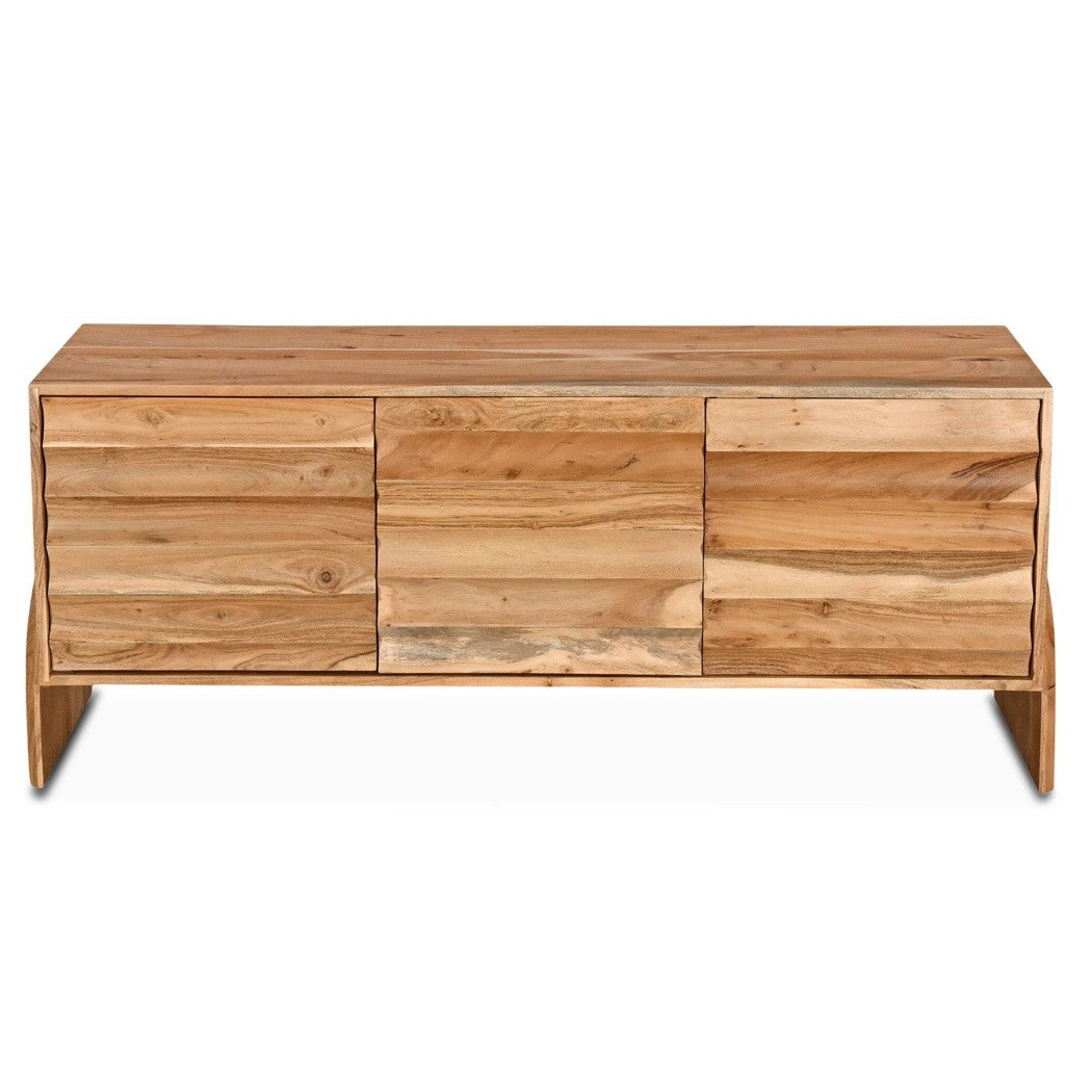 Catania Media Cabinet Natural Acacia 59"