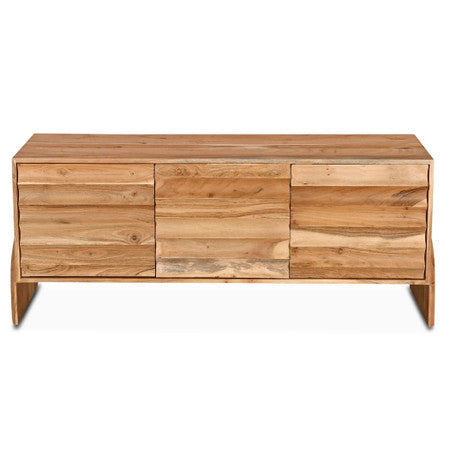 Catania Media Cabinet Natural Acacia 59"