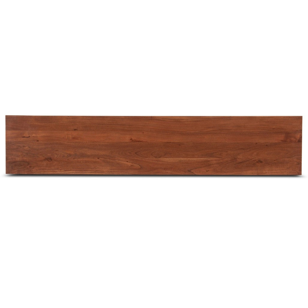 Savannah 80" Acacia Wood Dining Bench Cinnamon Brown