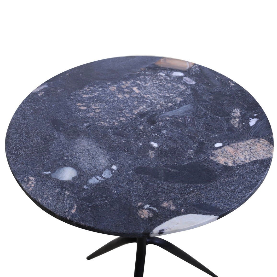Sperre 18" Round Accent Table with Norigo Marble
