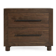 Jackson Acacia Wood 2-Drawer Nightstand 30"