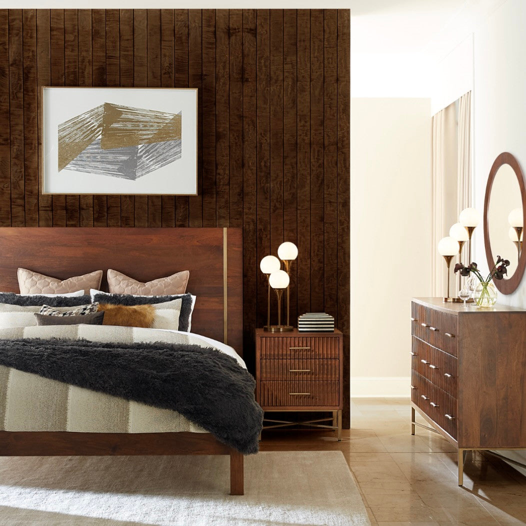 Zoey Contemporary Solid Wood 2-Drawer Nightstand