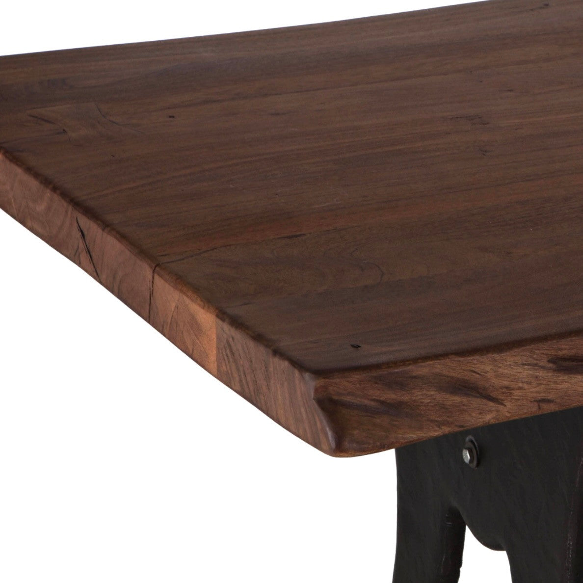 Organic Forge 72" Dining Table in Raw Walnut 