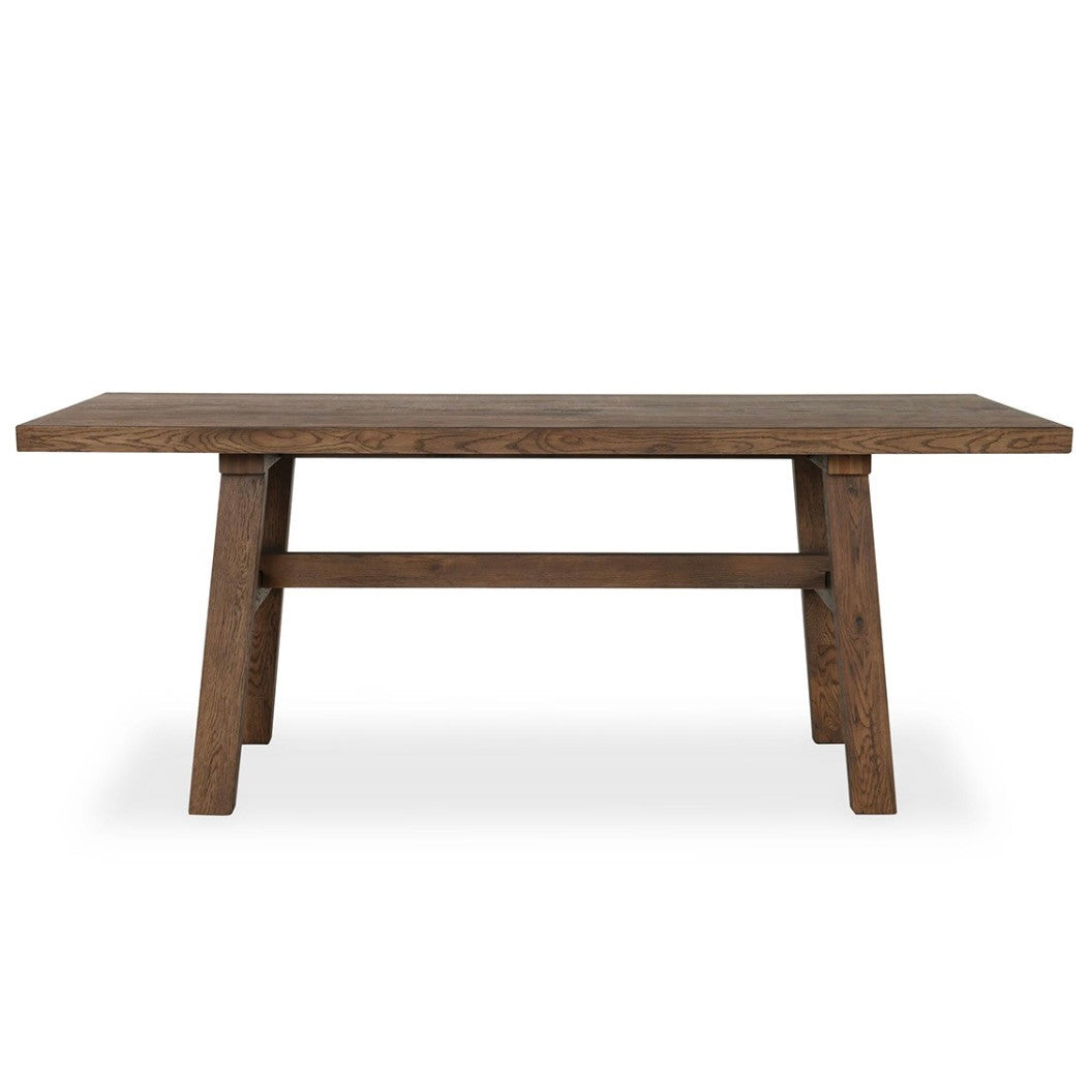 Lazar Reclaimed Oak Rectangular Dining Table 78"