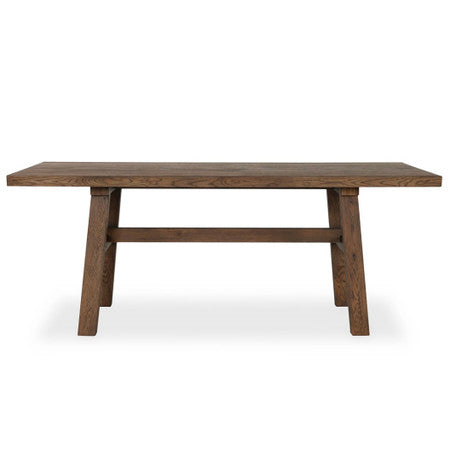 Lazar Reclaimed Oak Rectangular Dining Table 78"