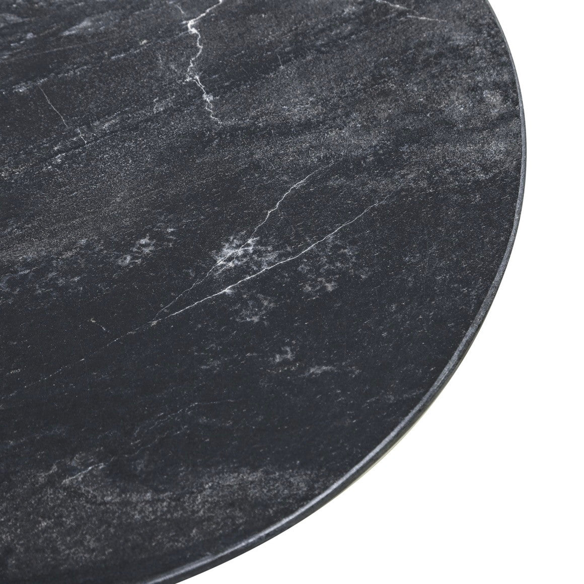 Sperre 18" Round Accent Table with Lava Marble
