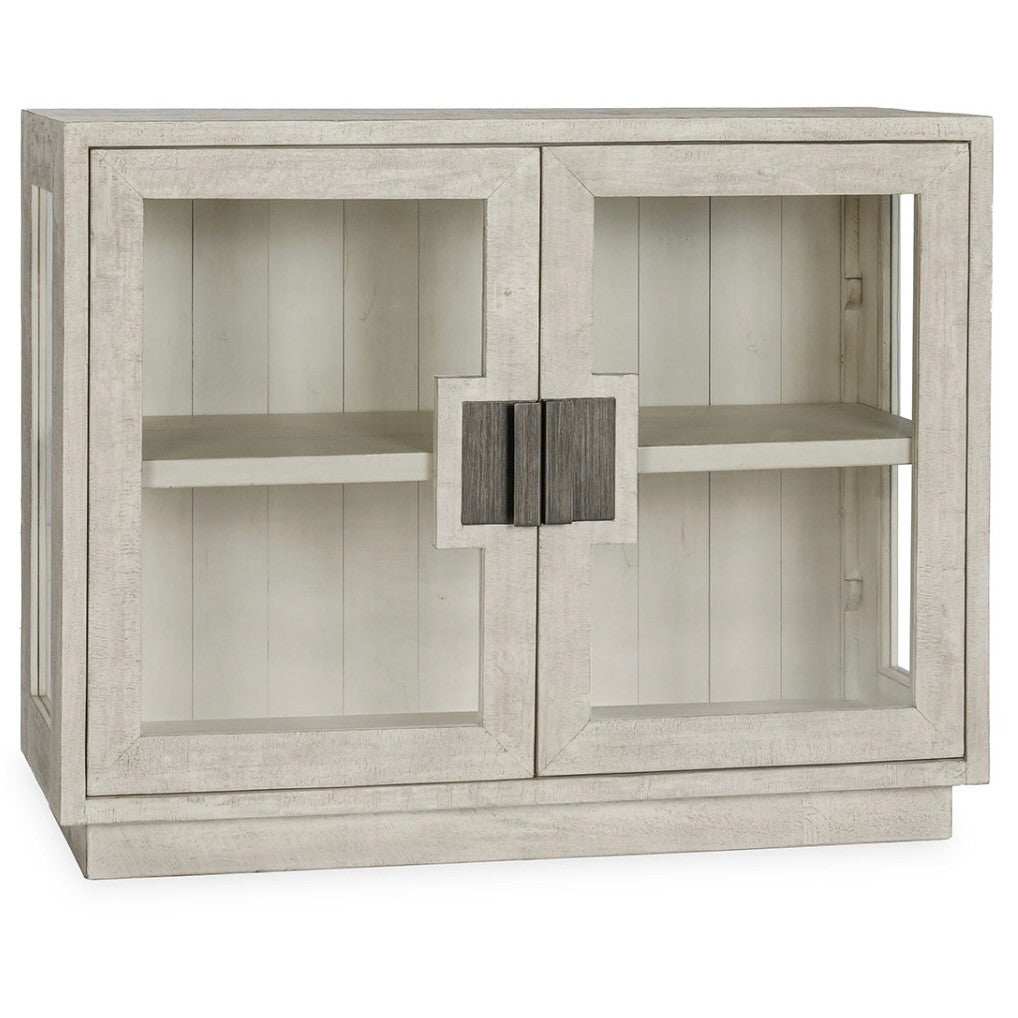 Larson Reclaimed Pine 2-Door Cabinet 46" - White Wash