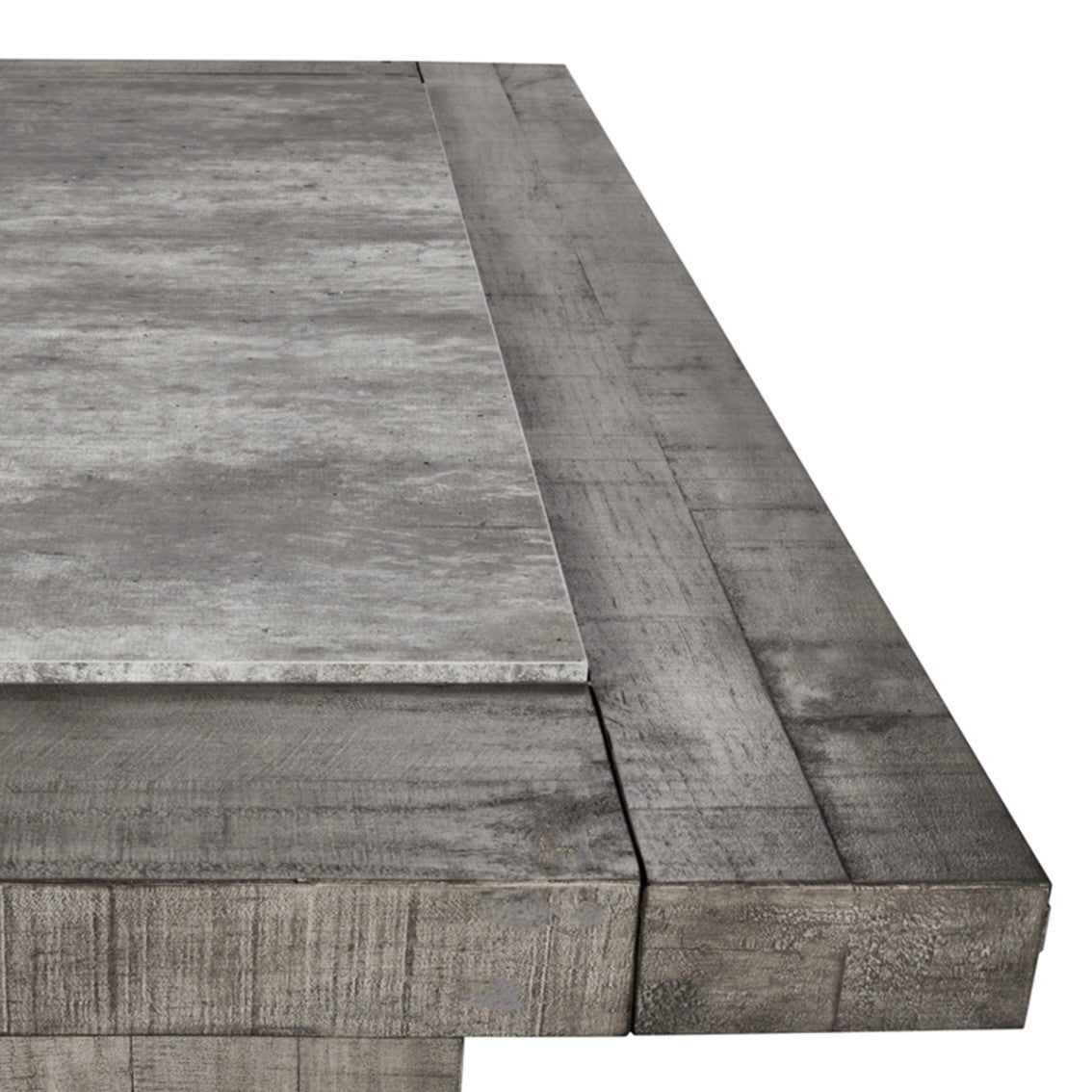 Scottsdale Reclaimed Wood and Concrete Coffee Table 60"