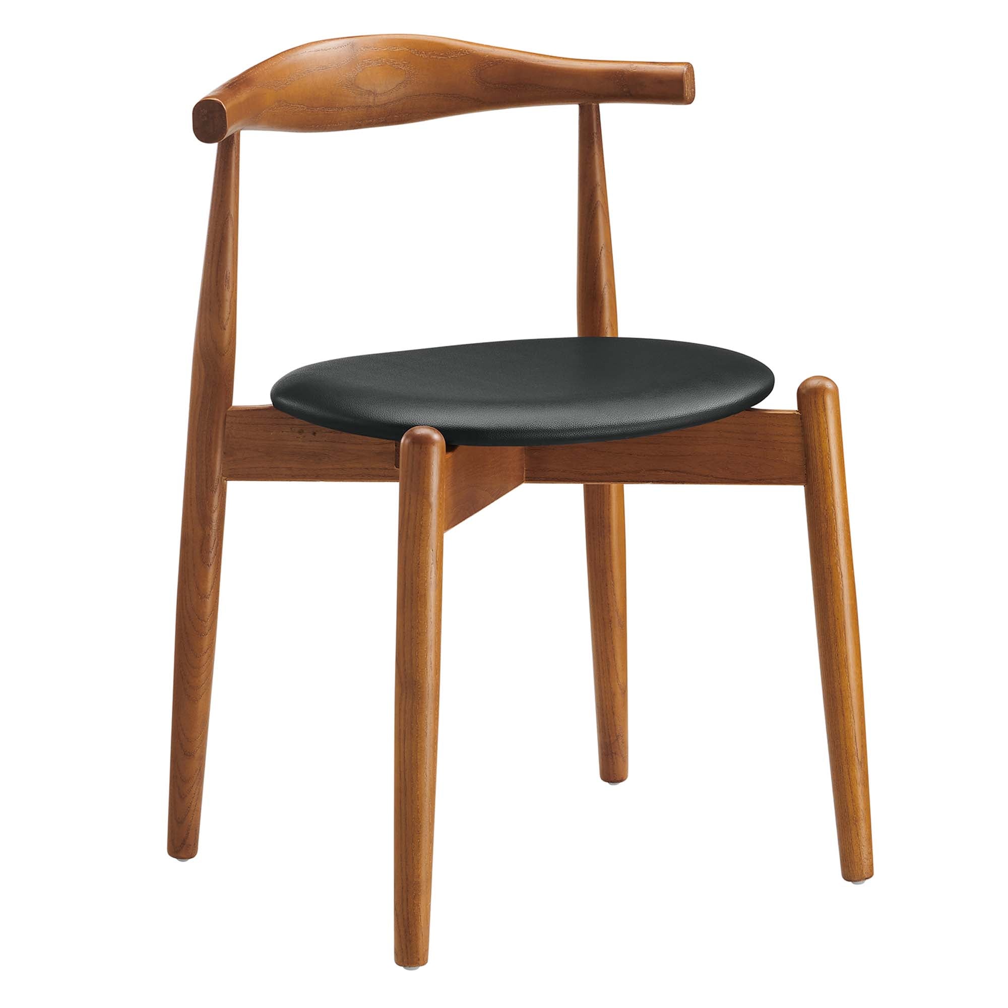 Stalwart Dining Side Chair - Dark Walnut Black