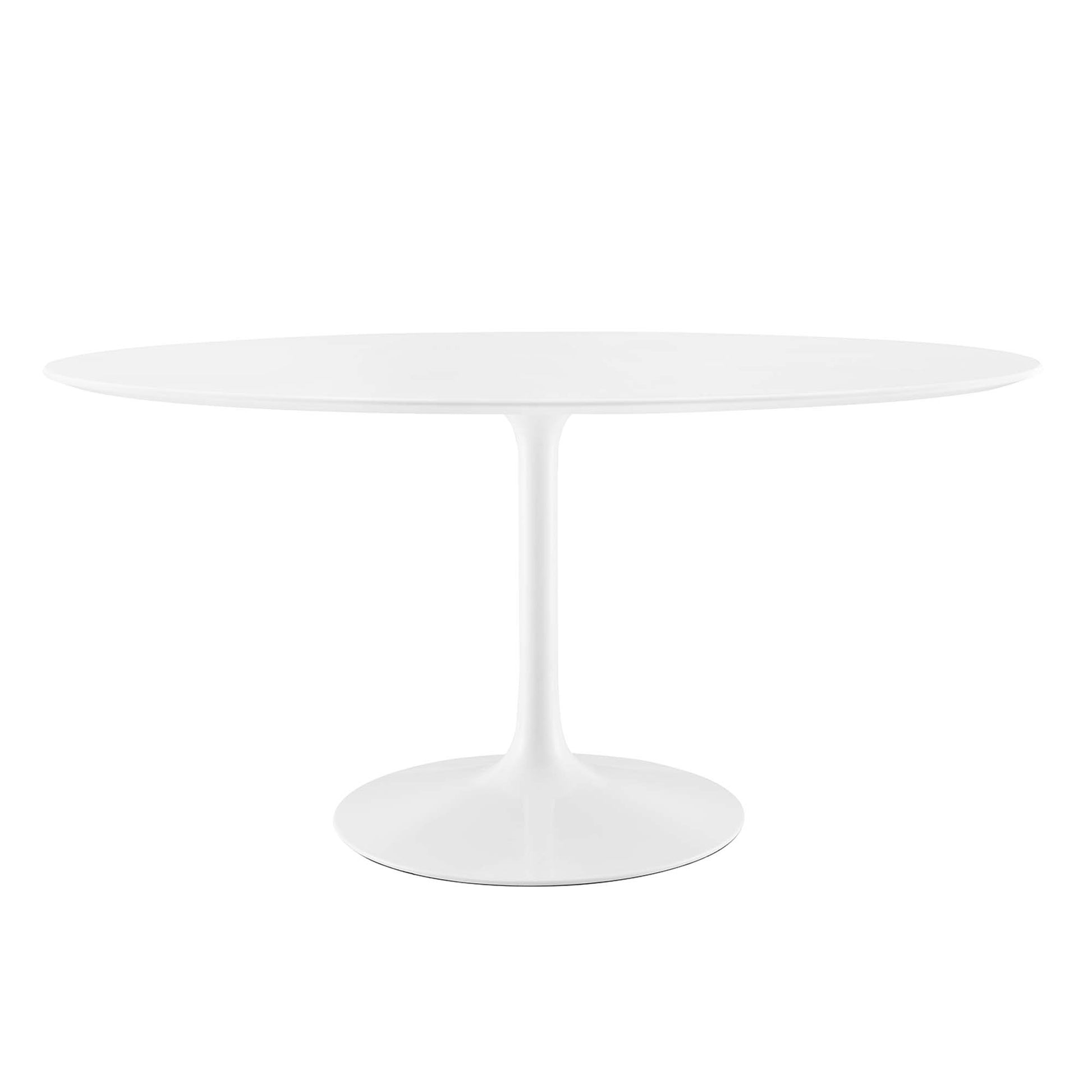 Lippa 60" Oval Wood Dining Table - White