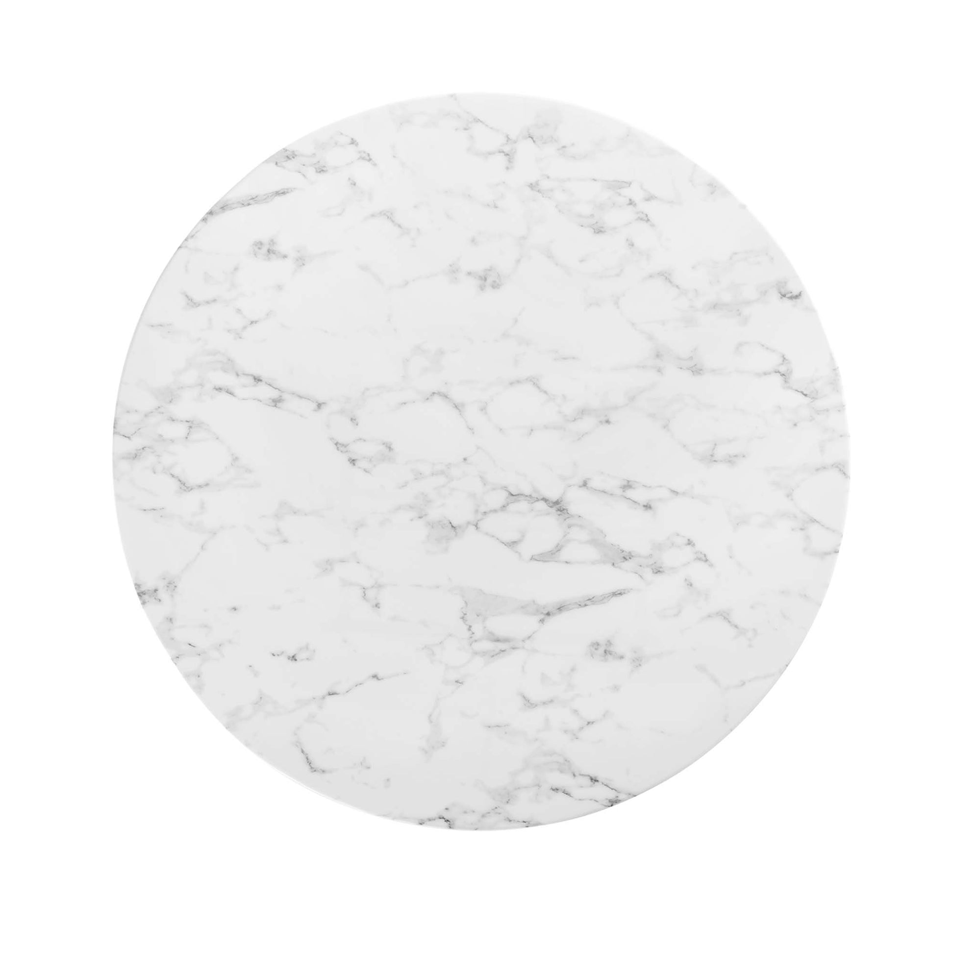 Lippa 48" Round Faux Marble Dining Table