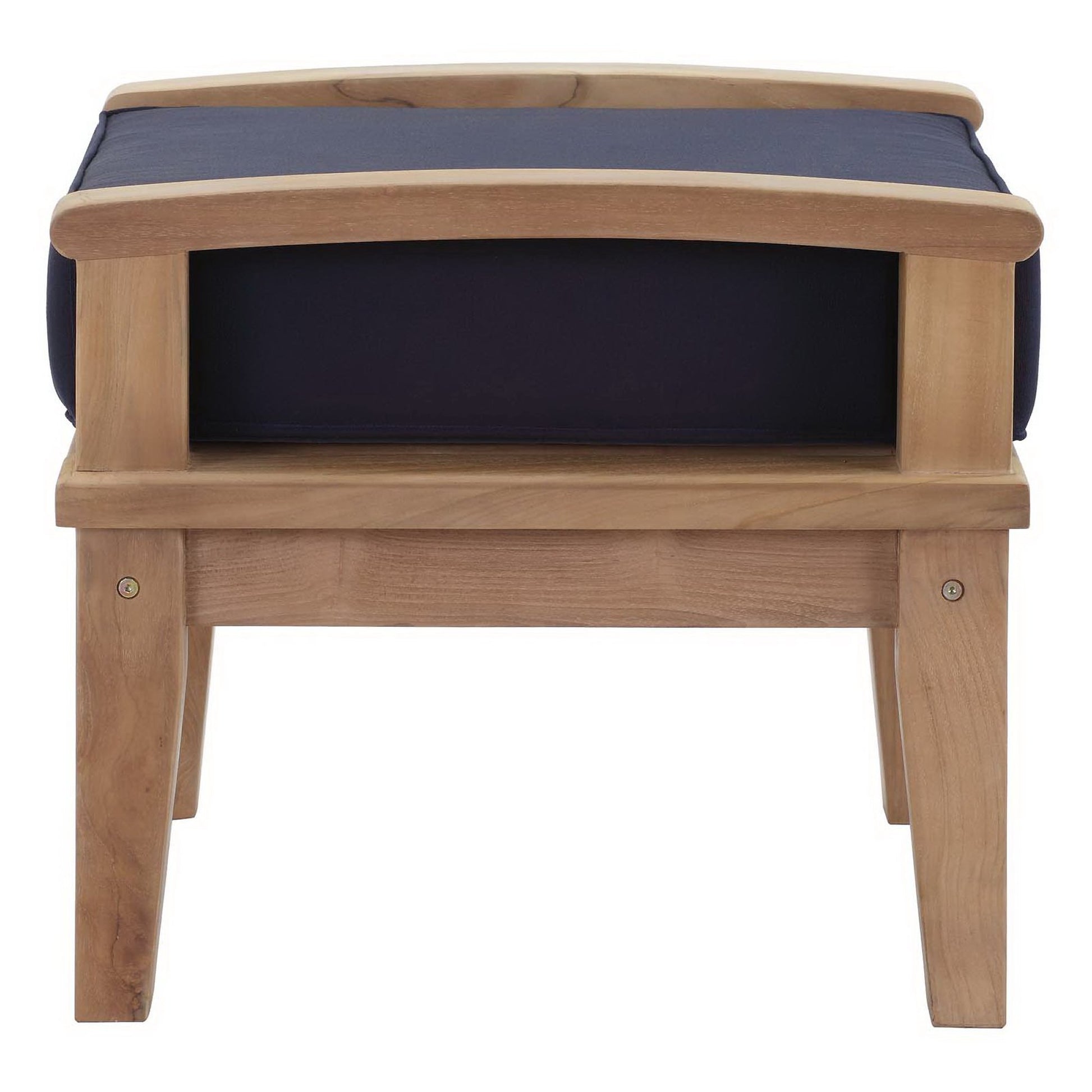 Marina Outdoor Patio Teak Ottoman
