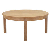 Marina Outdoor Patio Teak Round Coffee Table - Natural