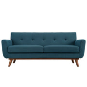 Engage Upholstered Fabric Loveseat - Azure