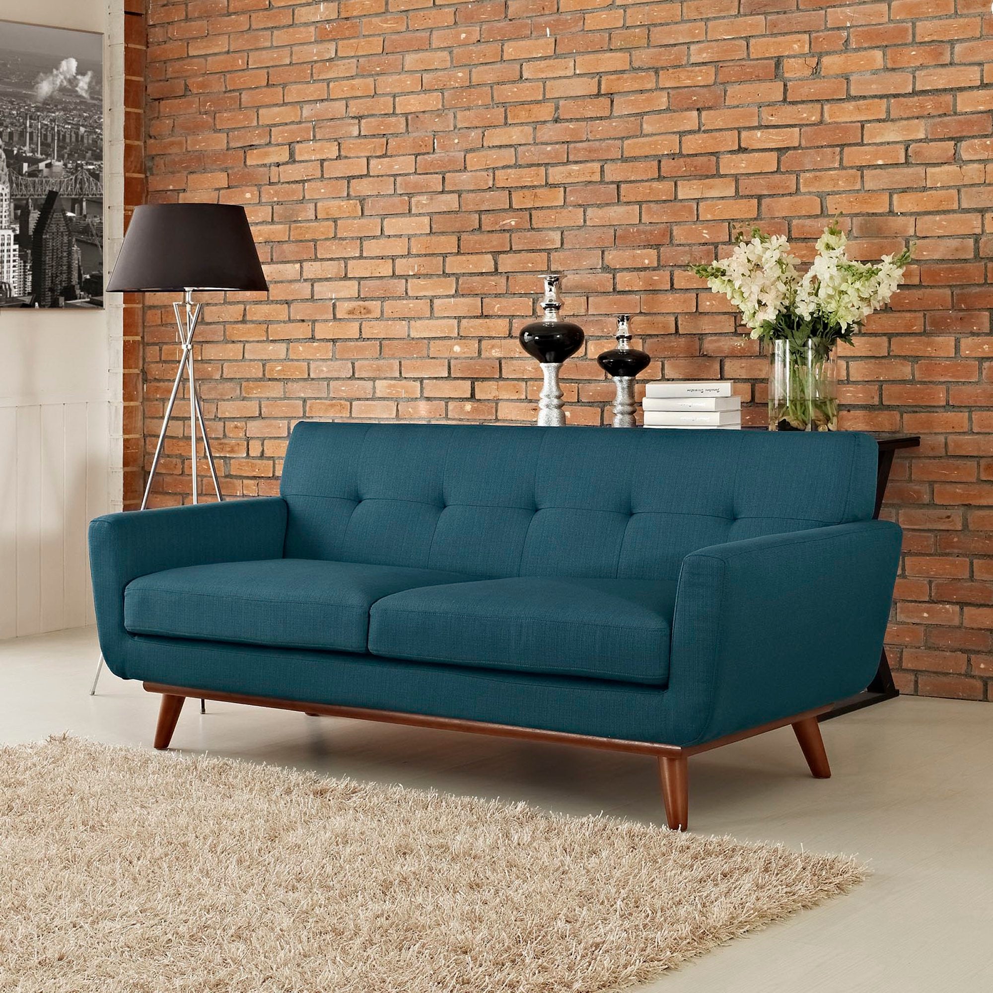 Engage Upholstered Fabric Loveseat - Expectation Gray